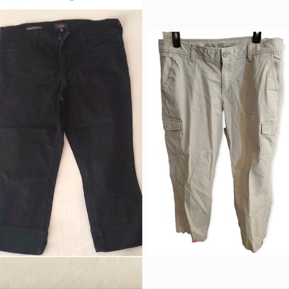 Capri Pants Bundle NYDJ Eddie Bauer (2) Size 12 - Picture 1 of 15